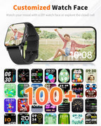 Smartwatch for Men & Women – Bluetooth Call, AI Voice, Fitness Tracker, 120+ Sports Modes