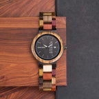 Natural Colorful Handmade Wooden Watch for Men