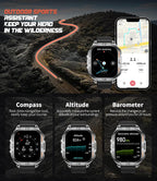 LIGE DM6 GPS Smart Watch – 2.13” AMOLED, 170+ Sports, IP68