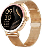 TOOBUR Rose Gold Smartwatch for Women, HD Display, Calling & Fitness Tracking