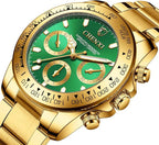 Luxury Stainless Steel Business Casual Watch Elegant Quartz Analog Timepiece