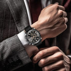 BY BENYAR Men’s Quartz Chronograph Watch – Waterproof, Luminous Big Face
