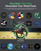 SOUYIE Men’s Smart Watch – 1.43” AMOLED, Bluetooth Calling, Dual Strap
