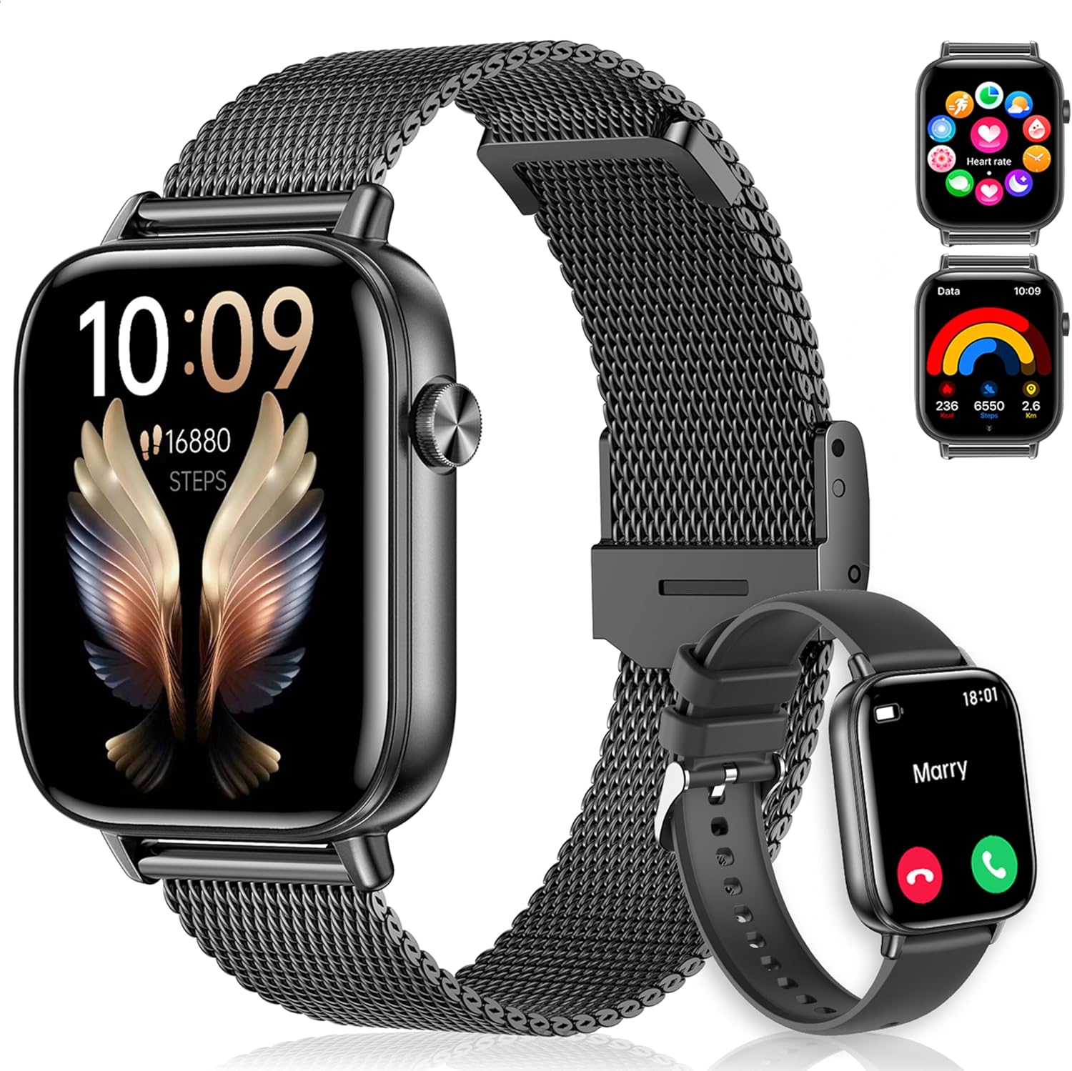Women’s Smartwatch with Calling, HD Display & Fitness Tracking