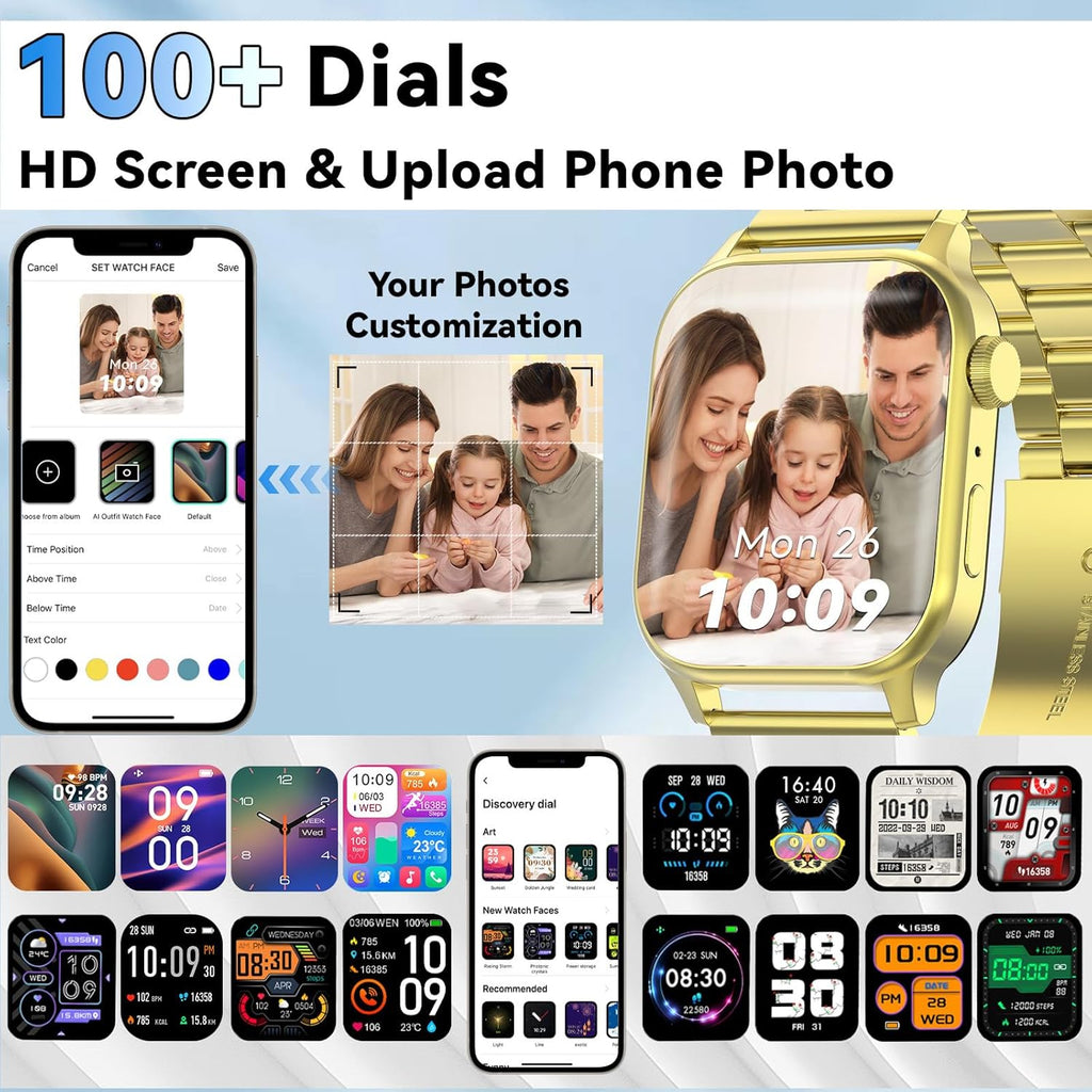 Smart Watch for Men with Bluetooth Calling & Fitness Tracking