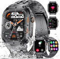 ESFOE Military Smartwatch for Men, 1.96″ HD, Calls & Fitness Tracking